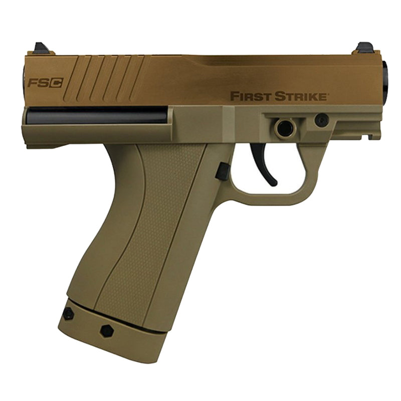First Strike Compact Pistole FSC Paintball Markierer Cal.68 - bronze/tan