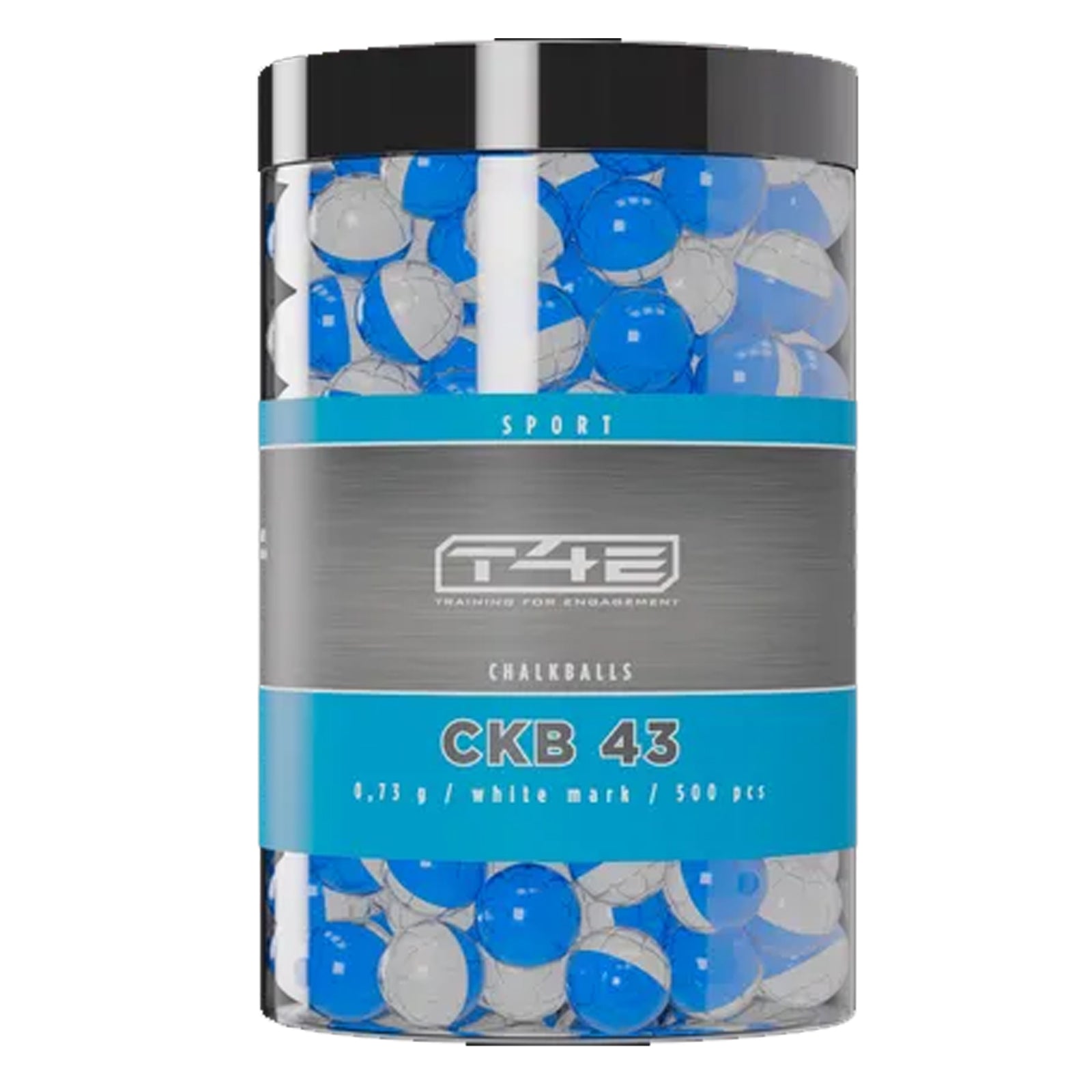 T4E Sport CKB 43 Calkballs / Kreidekugeln Cal.43 - 500 Stück