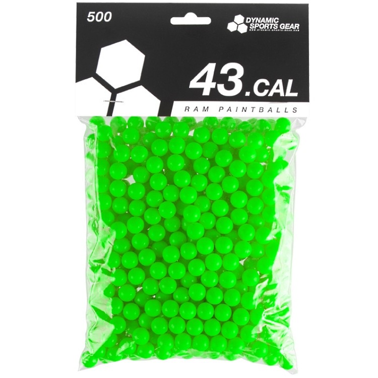 Dynamic Sports Gear RAM Paintballs Cal.43 (500er Beutel) - GRÜN