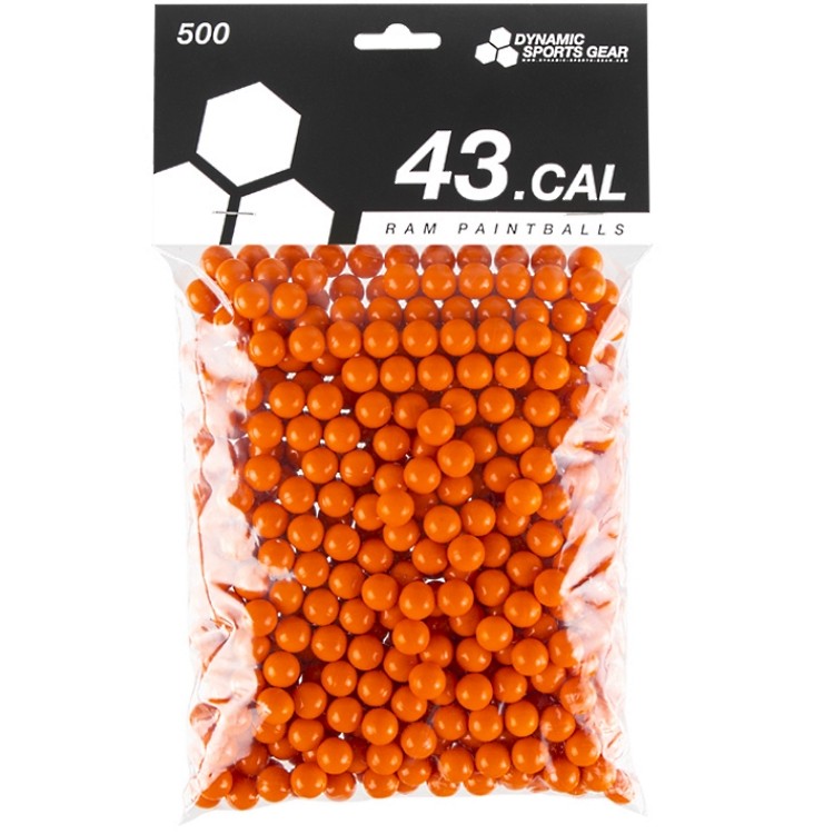 Dynamic Sports Gear RAM Paintballs Cal.43 (500er Beutel) - ORANGE