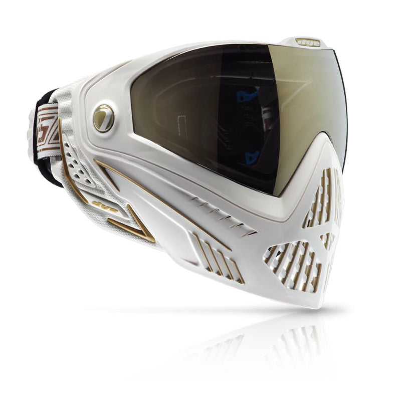 Dye I5 WHITE/GOLD Thermal Paintball Maske