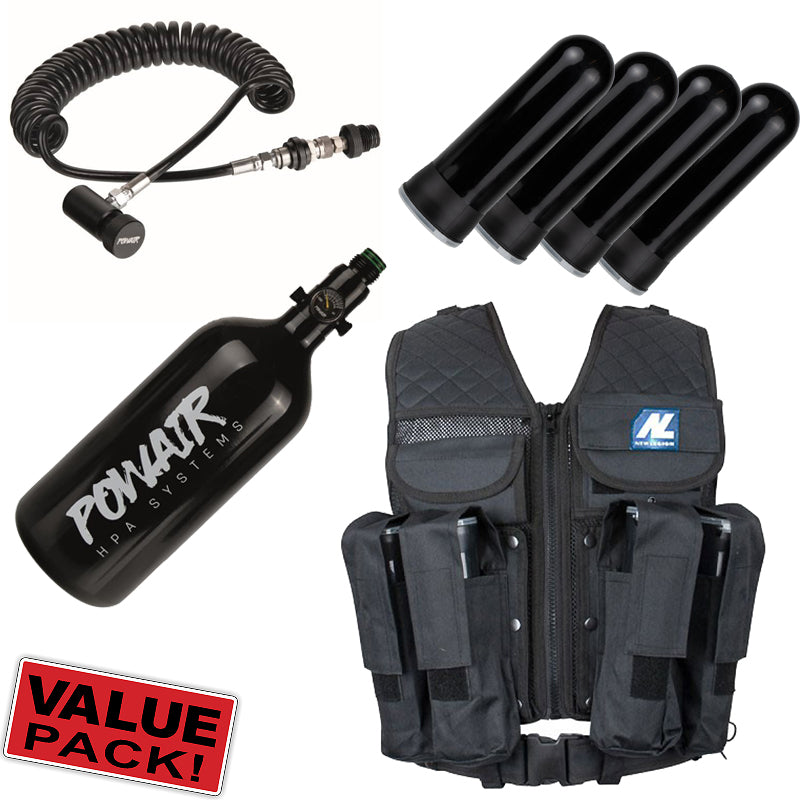 Operator Bundle - Tactical Weste mit Air Source Zubehör - Sparpaket