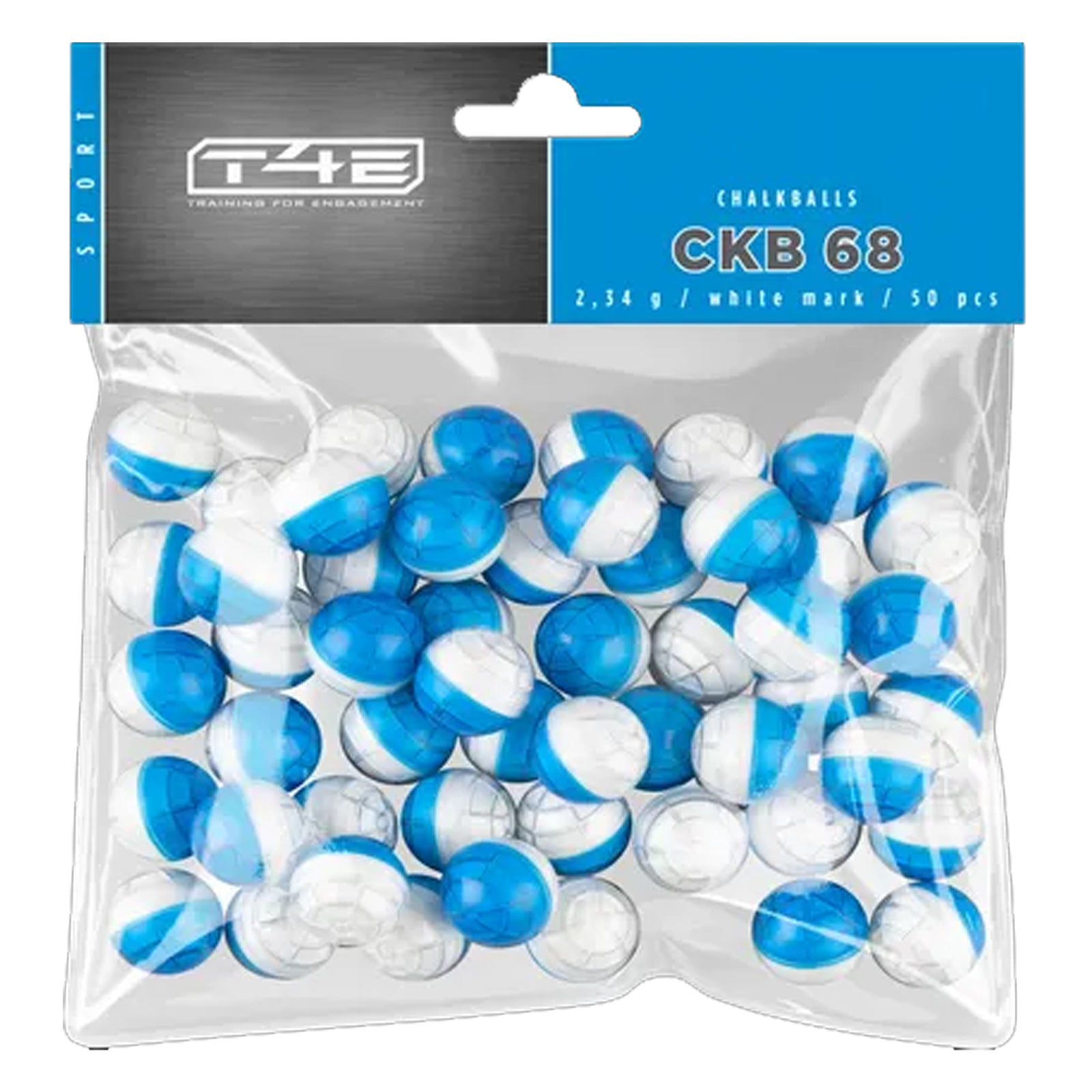 T4E Sport CKB 68 Calkballs / Kreidekugeln Cal.68 - 50 Stück