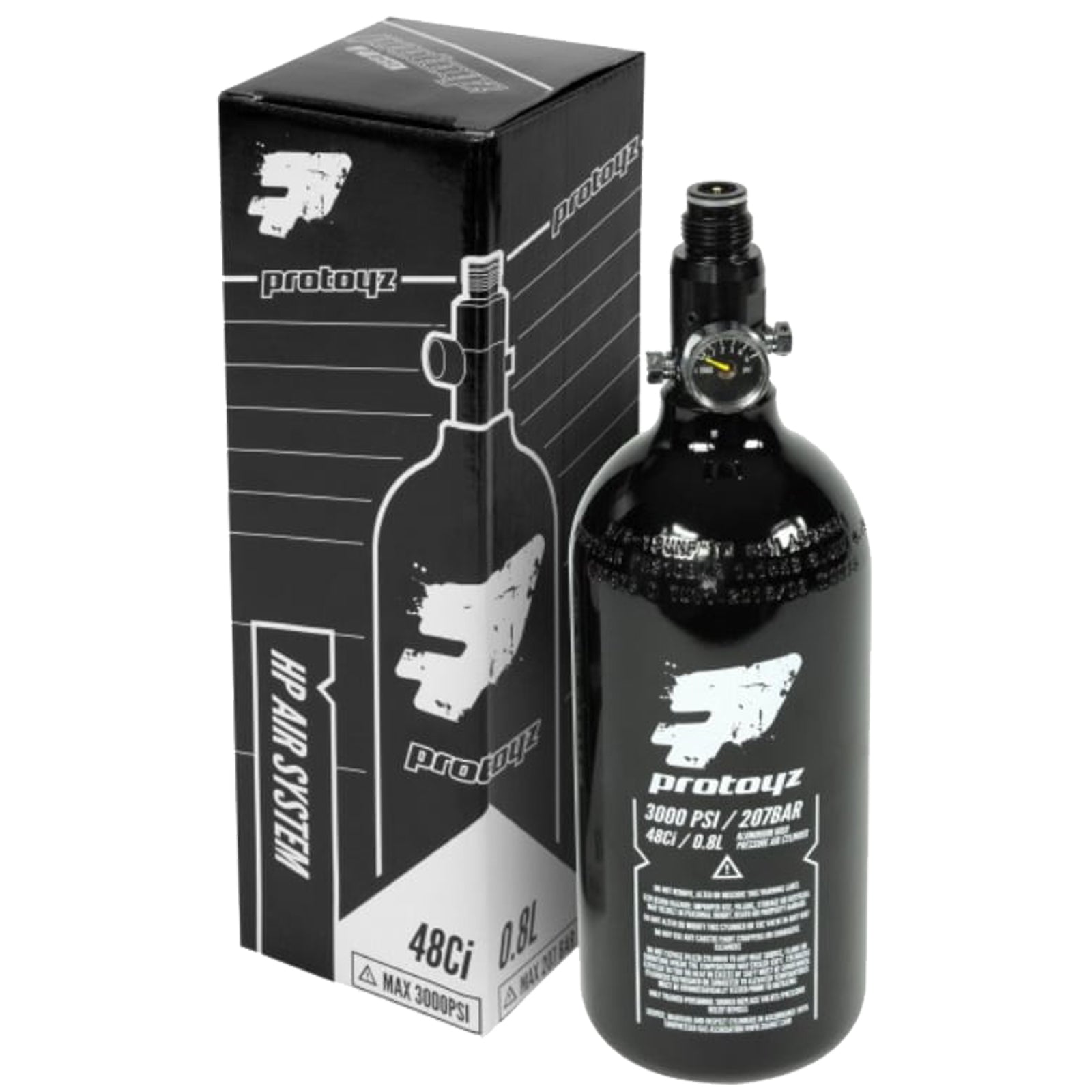 Protoyz 0,8 Liter Paintball HP System, Aluminium (200 Bar)