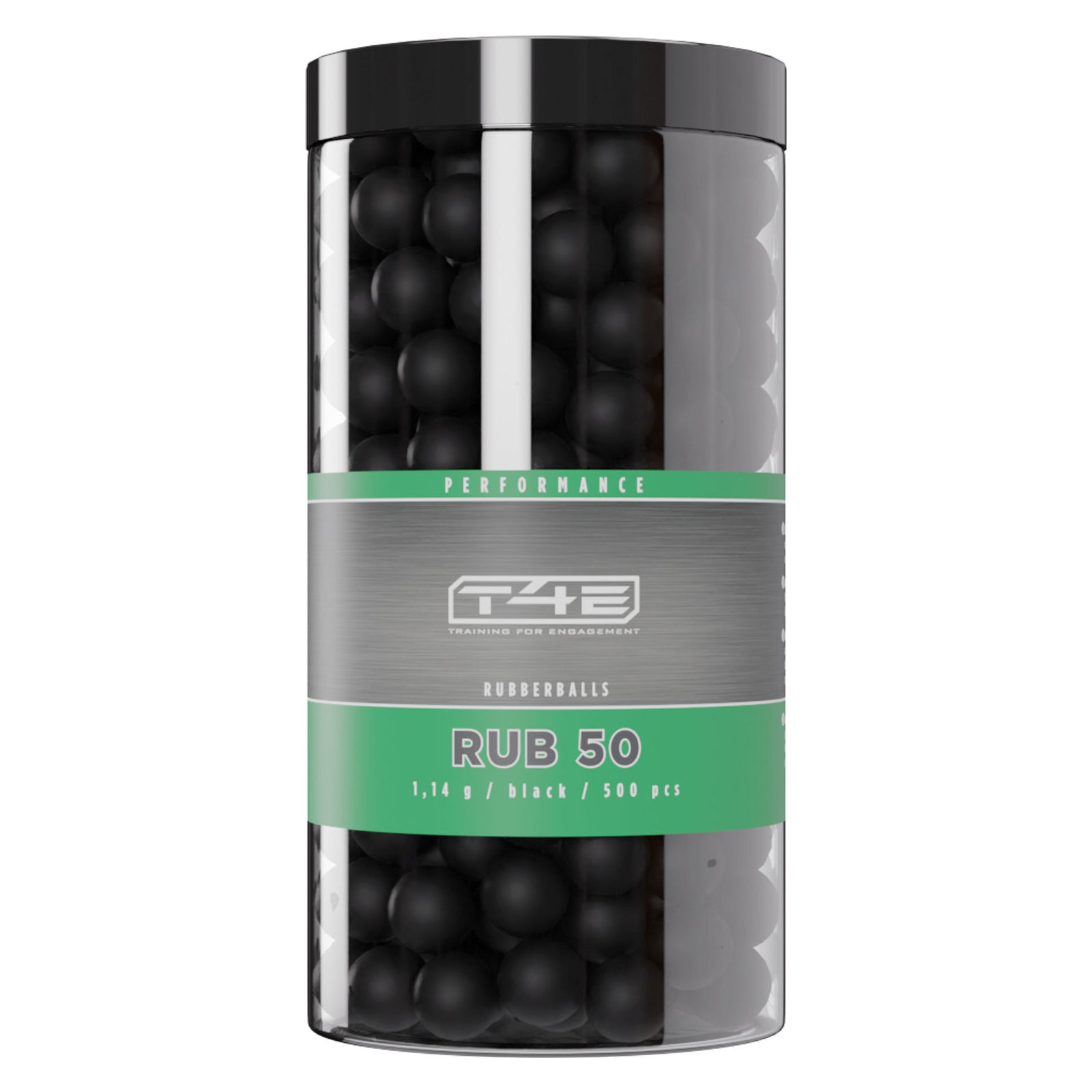 T4E Performance RUB 50 Rubberballs / Gummigeschosse Cal.50 - 500 Stück