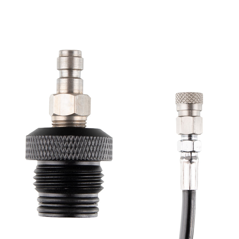 PowAir Straight Hose Paintball Remote System schwarz